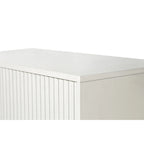 Meuble TV et buffet à 4 portes Bleu marine / Blanc antique, compatible avec un téléviseur jusqu'à 65 po