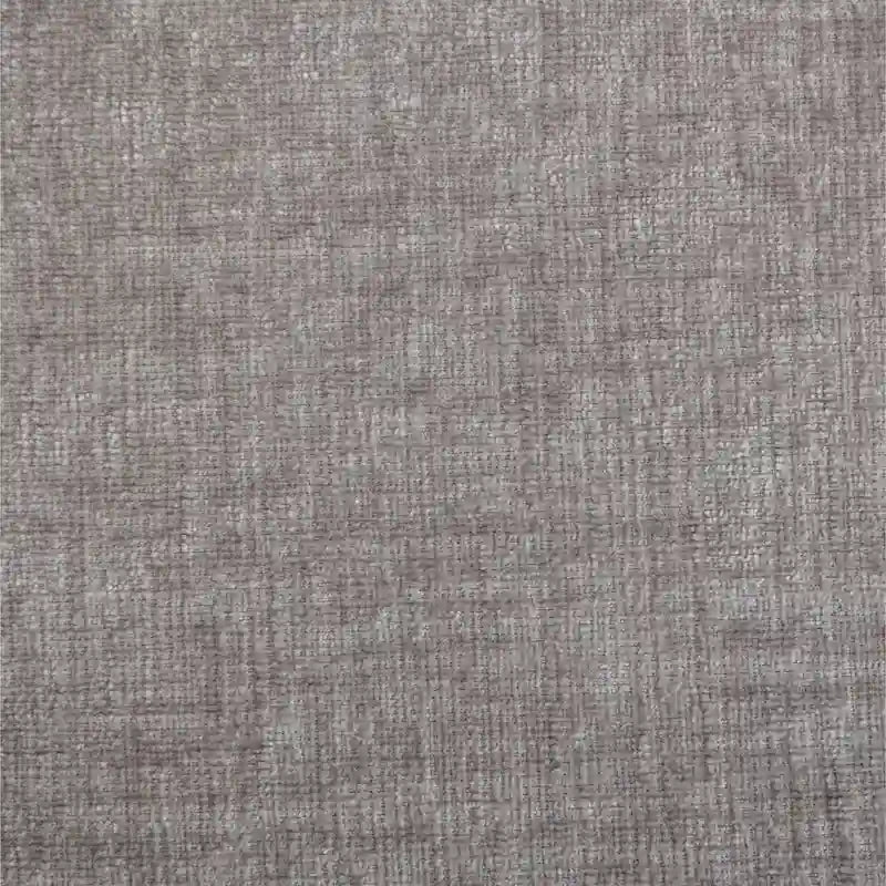 Fauteuil pivotant rond en chenille gris et blanc, une place