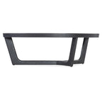 Table basse triangulaire en placage de chêne, simple
