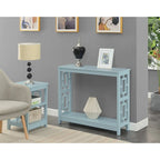 Table console avec étagère, 2 niveaux, montage par 1 personne, couleur expresso/blanc/noir