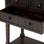 Console à 3 tiroirs multicolore avec étagère inférieure