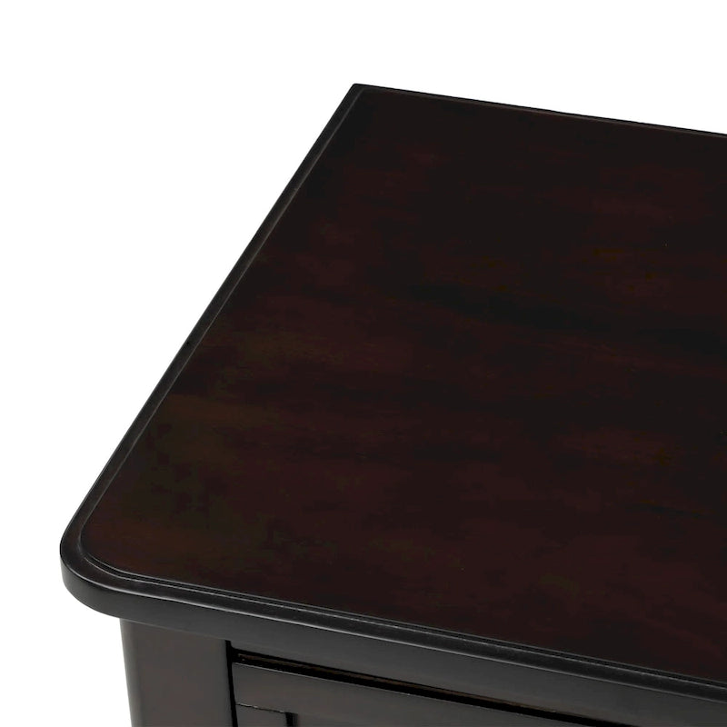 Console à 3 tiroirs multicolore avec étagère inférieure