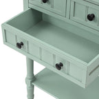 Console à 3 tiroirs multicolore avec étagère inférieure