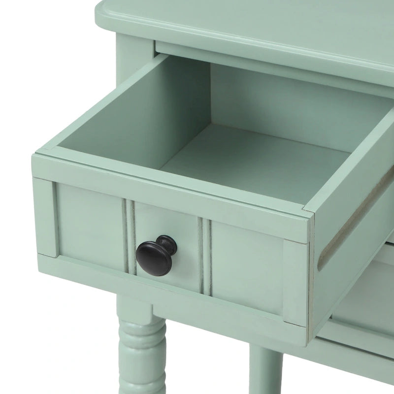 Console à 3 tiroirs multicolore avec étagère inférieure