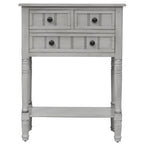 Console à 3 tiroirs multicolore avec étagère inférieure