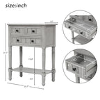 Console à 3 tiroirs multicolore avec étagère inférieure