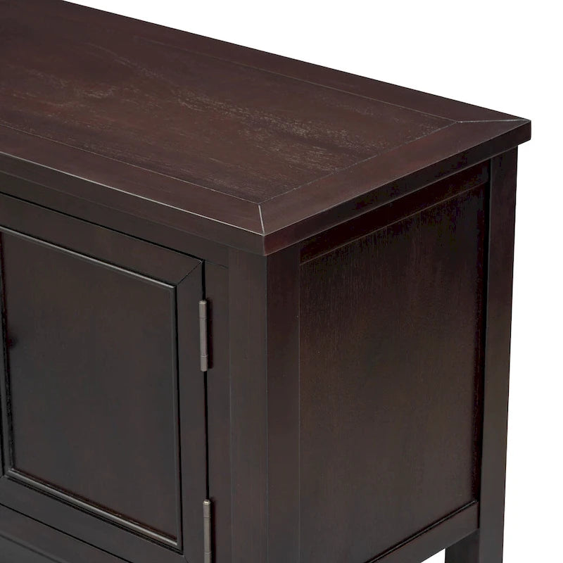 Console avec tiroirs et étagère inférieure, style antique bleu / rétro, pour 1 personne