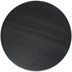 Table d'appoint/basse géométrique en métal noir – Pieds dorés, 1 étagère, pour 1 personne