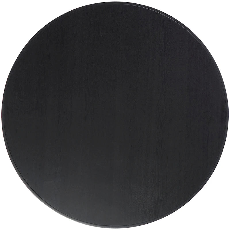 Table d'appoint/basse géométrique en métal noir – Pieds dorés, 1 étagère, pour 1 personne