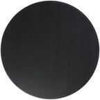 Table d'appoint/basse géométrique en métal noir – Pieds dorés, 1 étagère, pour 1 personne