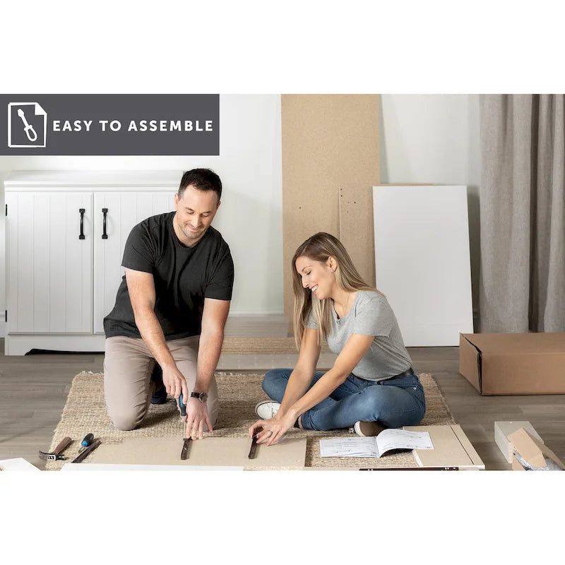 Commode double à 6 tiroirs en Noyer Noir pur / Noyer Brun / Chêne rustique pour 1-2 utilisateurs