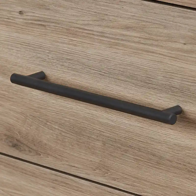 Commode double à 6 tiroirs en Noyer Noir pur / Noyer Brun / Chêne rustique pour 1-2 utilisateurs