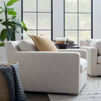 Fauteuil d'appoint rembourré crème, une place