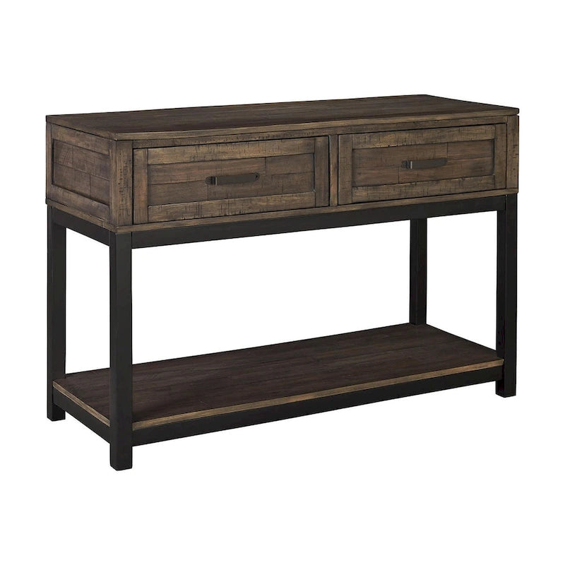 Table basse décontractée gris-brun pour 1