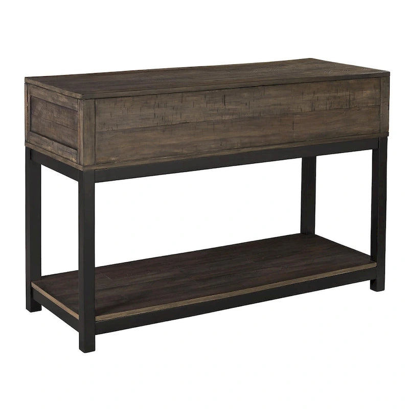 Table basse décontractée gris-brun pour 1