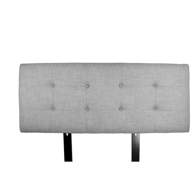 Tête de lit capitonnée gris foncé | Lit simple / double / grand / très grand / très grand californien | Pour 1