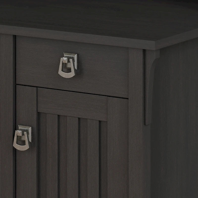 Bureau d'angle en L noir, 1 personne