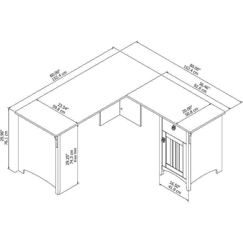 Bureau d'angle en L noir, 1 personne