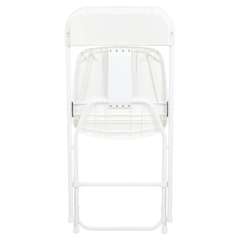 Chaise pliante en plastique, lot de 2 – Bleu/Gris/Rouge/Blanc/Noir/Beige/Marron, capacité de 295 kg