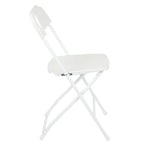 Chaise pliante en plastique, lot de 2 – Bleu/Gris/Rouge/Blanc/Noir/Beige/Marron, capacité de 295 kg