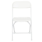 Chaise pliante en plastique, lot de 2 – Bleu/Gris/Rouge/Blanc/Noir/Beige/Marron, capacité de 295 kg