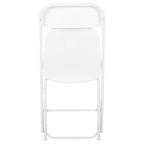 Chaise pliante en plastique, lot de 2 – Bleu/Gris/Rouge/Blanc/Noir/Beige/Marron, capacité de 295 kg
