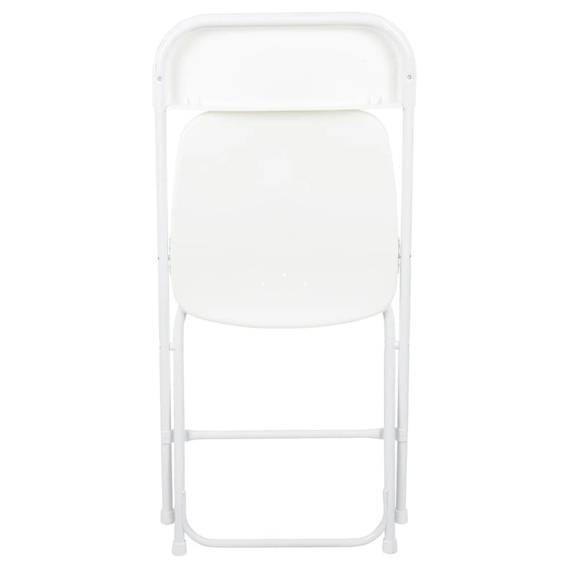 Chaise pliante en plastique, lot de 2 – Bleu/Gris/Rouge/Blanc/Noir/Beige/Marron, capacité de 295 kg