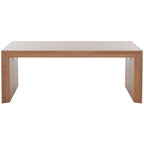 Table basse cascade à bord naturel marron, 109 cm L x 61 cm P x 43 cm H