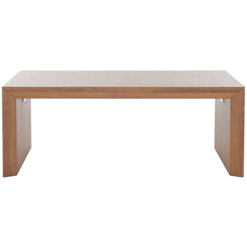 Table basse cascade à bord naturel marron, 109 cm L x 61 cm P x 43 cm H