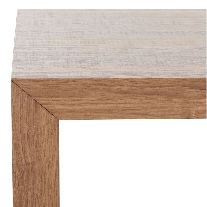Table basse cascade à bord naturel marron, 109 cm L x 61 cm P x 43 cm H