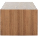 Table basse cascade à bord naturel marron, 109 cm L x 61 cm P x 43 cm H