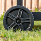 Chariot de préparation et de service pour barbecue extérieur en acier inoxydable – 2 étagères, pour 1 personne