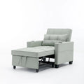 Fauteuil-lit convertible 3-en-1 Vert / Blanc / Gris foncé / Orange, 2 personnes