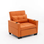 Fauteuil-lit convertible 3-en-1 Vert / Blanc / Gris foncé / Orange, 2 personnes
