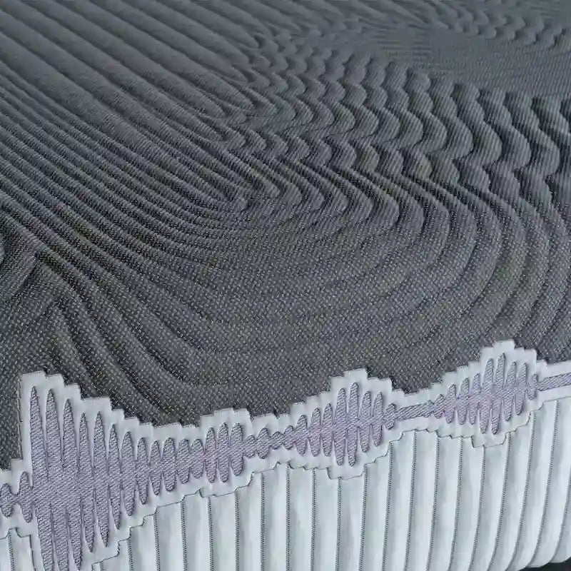 Ensemble matelas et sommier réglable séparé gris Flex Top – Pour 2 personnes