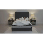 Ensemble matelas et sommier réglable séparé gris Flex Top – Pour 2 personnes