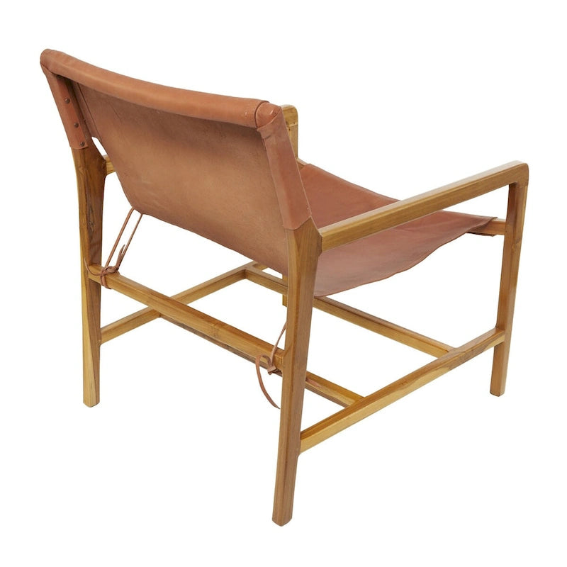 Fauteuil d'appoint en cuir noir/marron avec accoudoirs, une place